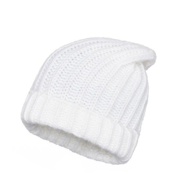 Czapka Damska z naturalnym pomponem