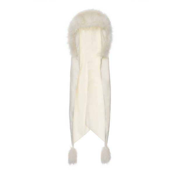 Czapka Damska z naturalnym pomponem