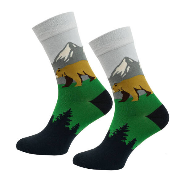 Skarpetki długie męskie niedźwiedź 39-42