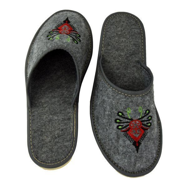 Filcowe pantofle damskie